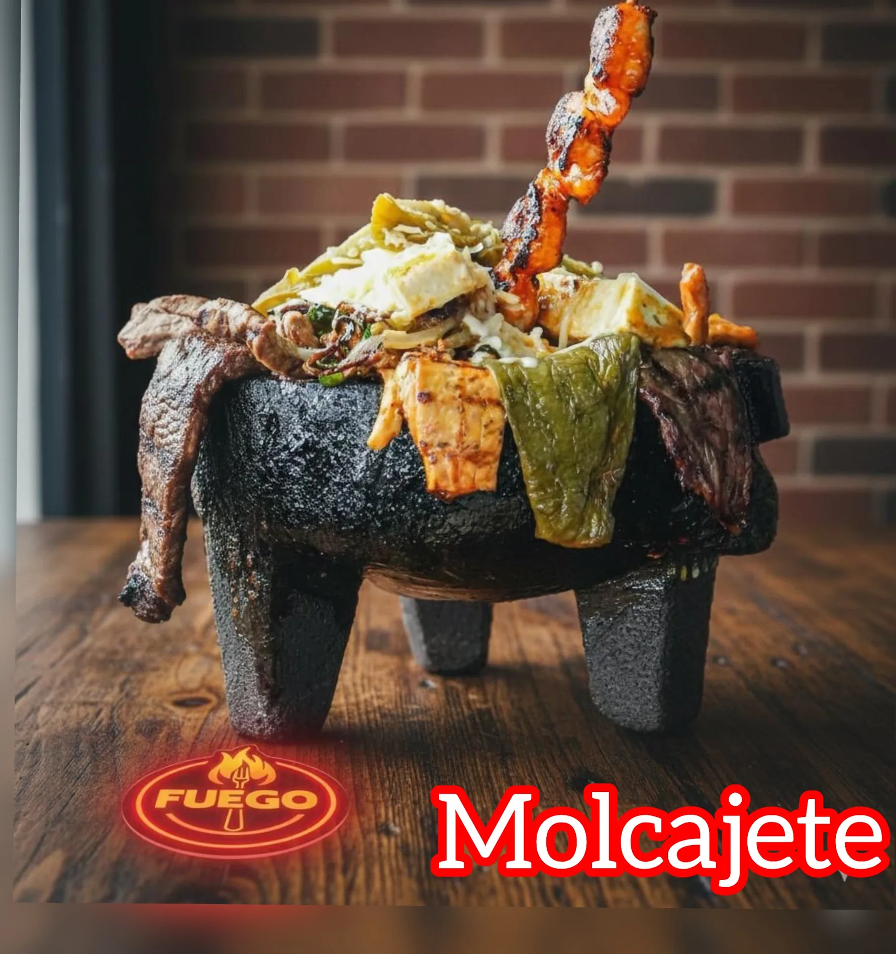 Fuego molcajete