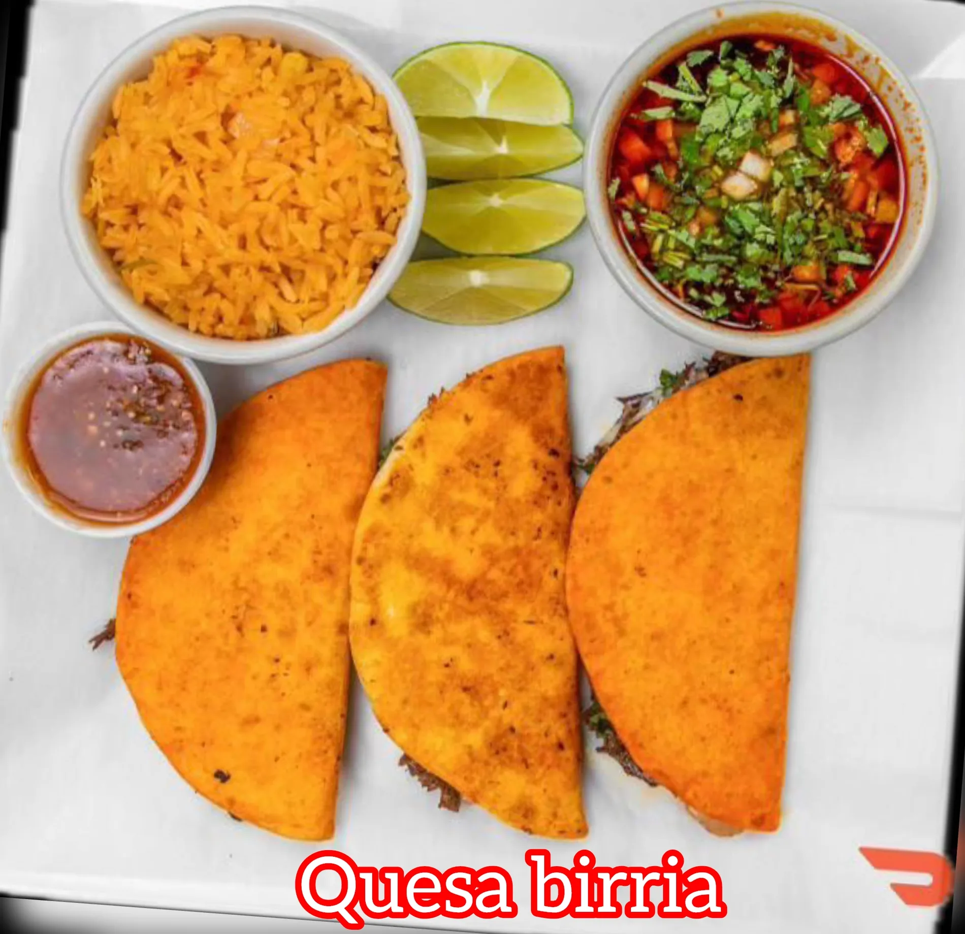 Fuego quesabirria plate