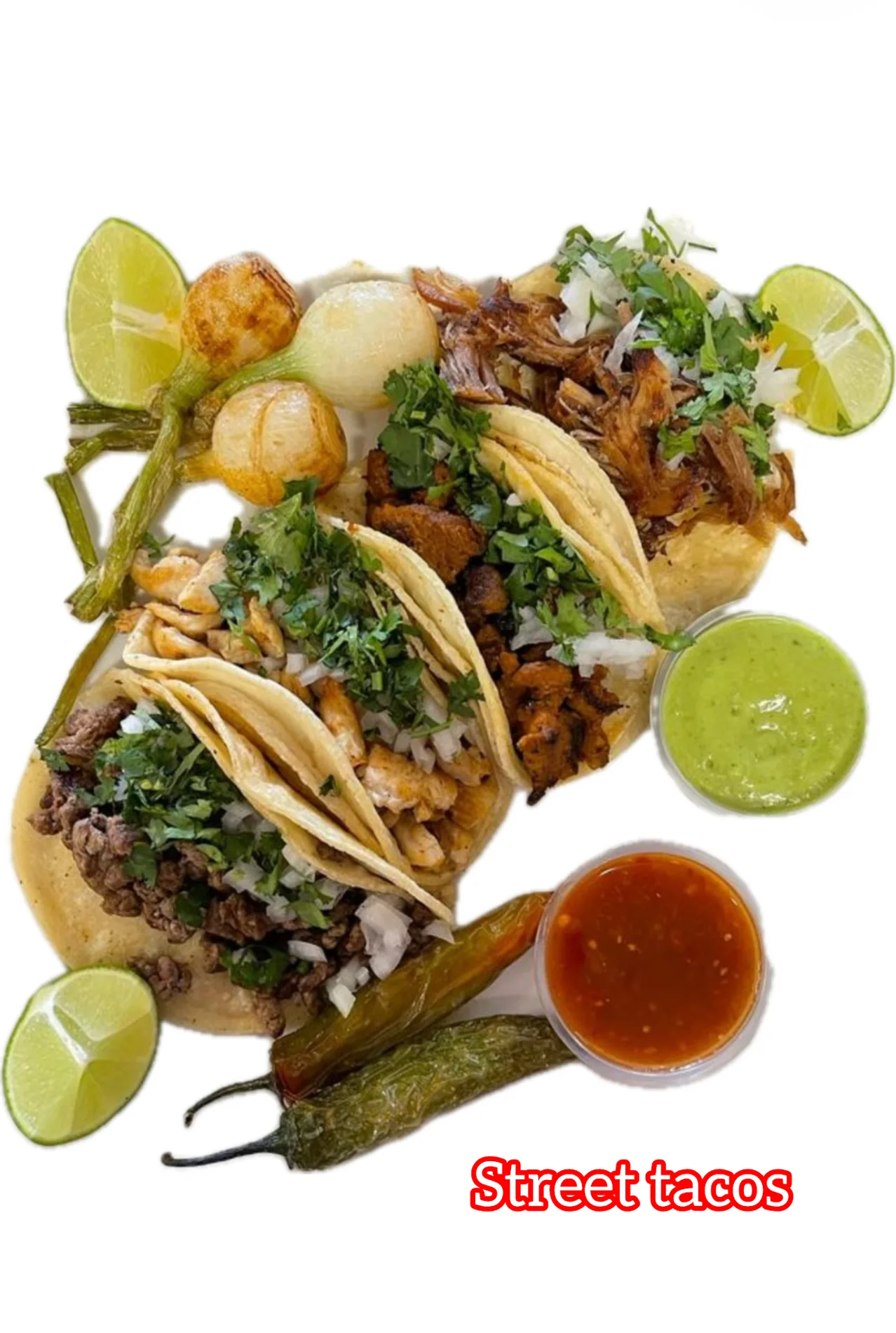 Fuego street tacos with lime