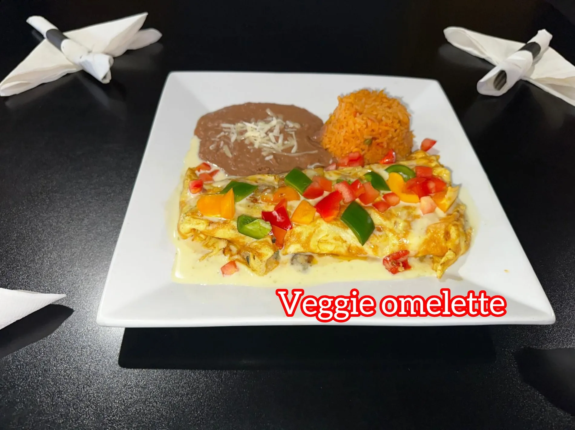 Fuego veggie omelette